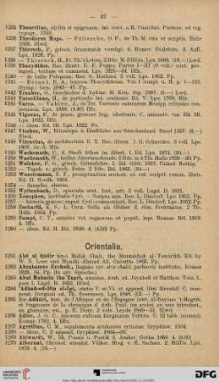 Orientalia (Nr. 1261-1887)
