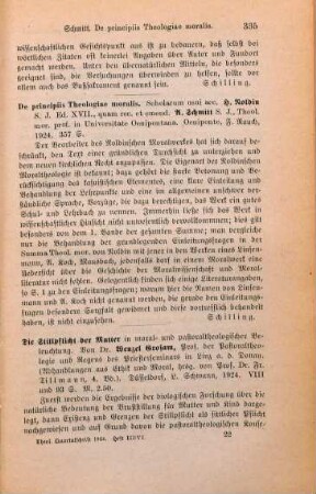 335 [Rezension] Noldin, Hieronymus, De principiis theologiae moralis