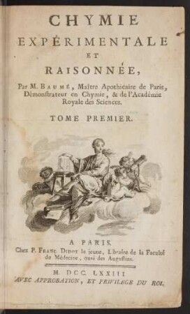 Chymie expérimentale et raisonnée; Bd. 1