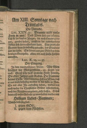 Am XIII. Sonntage nach Trinitatis.