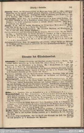Literatur des Eisenbahnwesens