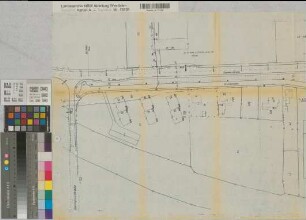 Münster (Münster) Geister Landweg Blatt 1 Ausbauplan (5164) 1968 1 : 500 48 x 111 Pause Tiefbauamt Stadt Münster Regierung Münster Nr. 34002