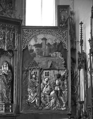 Altar in zweiter Öffnung — Rechter Altarflügel: Die Anbetung der Heiligen Drei Könige