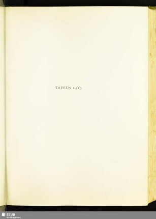 Tafeln 1-120