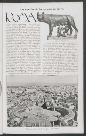 Roma : Las capitales de las naciones en guerra