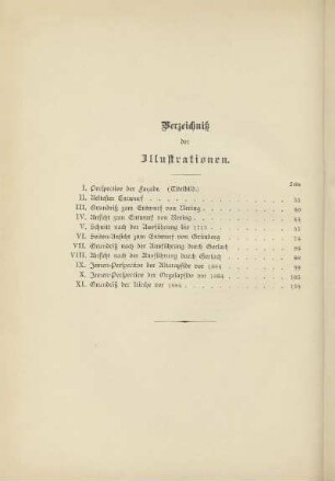 Verzeichnis der Illustrationen