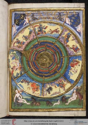 Ganzseitiges Astrolabium mit drehbarer Scheibe zur Bestimmung der Planetenstunden, nach Berthold Furtmeyr