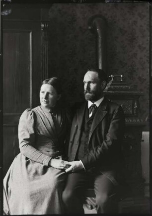 Charlotte Rahn (geb. Insinger) und Johannes Gottlieb Friedrich Rahn in ihrem Haus in Vaals