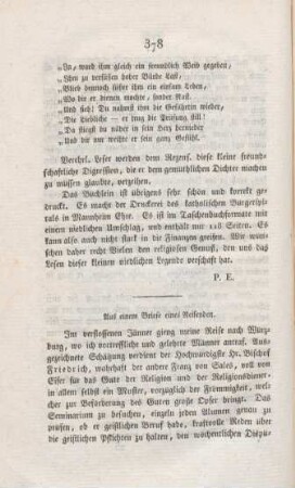 378-380 Aus einem Briefe eines Reisenden