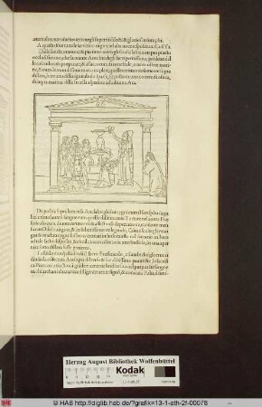 [Nymphe überreicht der Priesterin Früchte als Opfergaben]