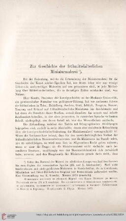5: Zur Geschichte der frühmittelalterlichen Miniaturmalerei