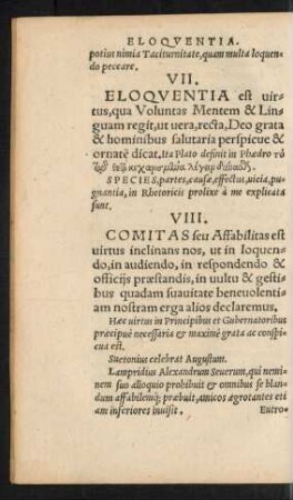 VII. Eloquentia ...
