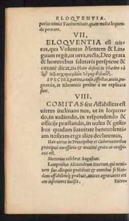 VII. Eloquentia ...
