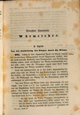 Lehrgang der mechanischen Naturlehre für höhere Unterrichtsanstalten, 2. Wärmelehre, Wellenlehre, Akustik, Optik