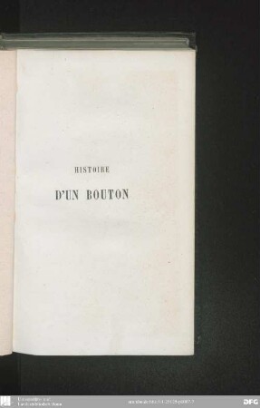 Histoire d'un bouton