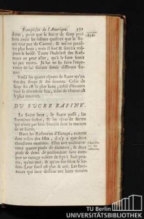 Du Sucre Rafiné.