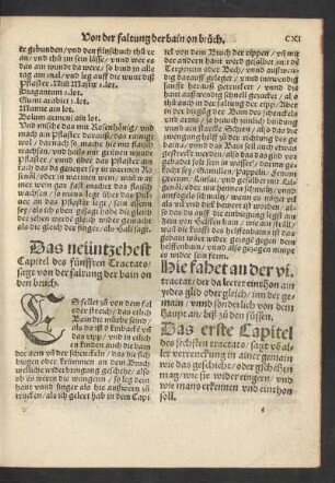 Das erste Capitel des sechsten tractats/ sagt von aller verrenckung ...