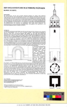 Originaltitel: Der Nikolaikirchturm in Altenburg, Thüringen