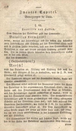 Zweytes Capitel. Bewegungen in Linie.