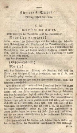 Zweytes Capitel. Bewegungen in Linie.