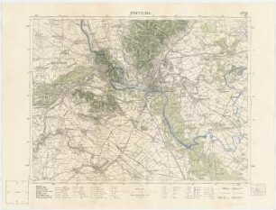 Universitätsstadt Bratislava: Vermessungskarte Bratislava und Umgebung 1:75000