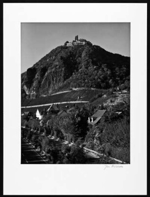 Der Drachenfels im Siebengebirge am Rhein zwischen Königswinter und Bad Honnef