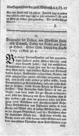 Biographie der Dichter. T.1.