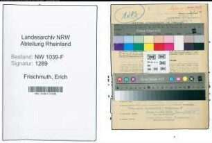 Entnazifizierung Erich Frischmuth , geb. 30.04.1908 ()