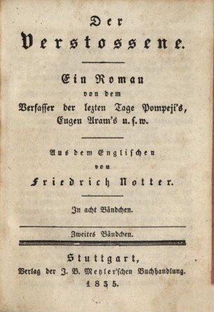 Der Verstossene : ein Roman, 2