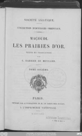 T. 6: Les Prairies d'or