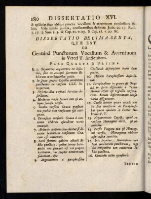 180-194, Dissertatio Decima Sexta