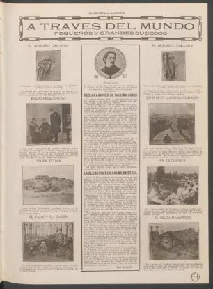 A través del mundo : Pequeños y grandes sucesos