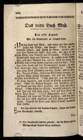 168-194, Das dritte Buch Mose.