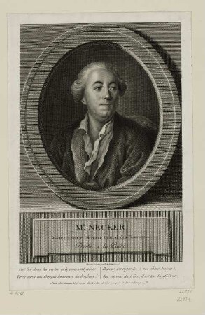 Monsieur Necker, Ministre d'État et Directeur Général des Finances