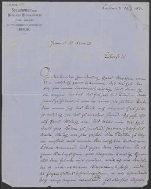 Brief an F. W. Arnold (Elberfeld) : 26.09.1871