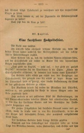 227. Kapitel. Eine furchtbare Hochzeitsfeier