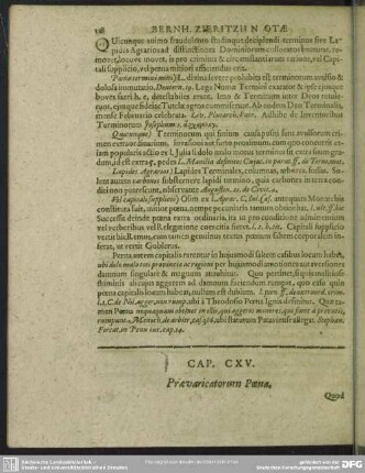 Cap. CXV. Praevaricatorum Poena