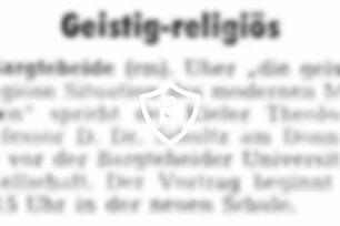 Geistig-religiös