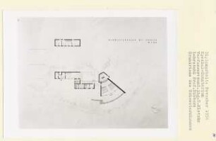 Spezial-Sanatorium (Diplomarbeit bei Kurt Dübbers): Schwesternhaus mit Kapelle, Grundrisse Erdgeschoss und Obergeschoss 1:200
