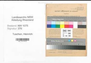 Entnazifizierung Heinrich Tuschen , geb. 31.07.1890 (Fleischbeschauer)