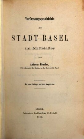 Verfassungsgeschichte der Stadt Basel im Mittelalter