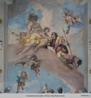 Innendekoration mit Adonis' Abschied von Venus