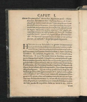 Caput I. Hierarchia quetuplex? ... I. - X.