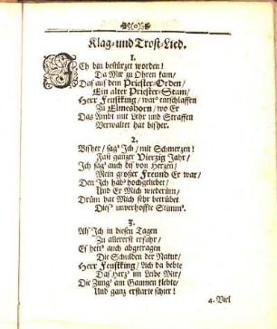 Klag- und Trost-Lied.