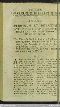 Index Verborum Et Phrasium Latinarum Locupletissimus, Magna Cum Diligenta Novissime Concinnatus
