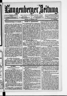 Langenberger Zeitung. 1888-1935