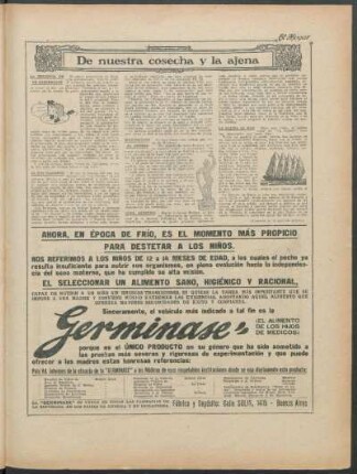 De nuestra cosecha y la ajena