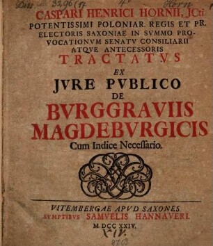 Tractatus de burggraviis Magdeburg.