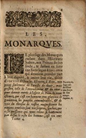 La Covr Sainte Dv R. Père Nicolas Cavssin, de la Compagnie de Iesvs, 2,1. Seconde Partie, Qui contient les Histoires ; 1, Les Monarques