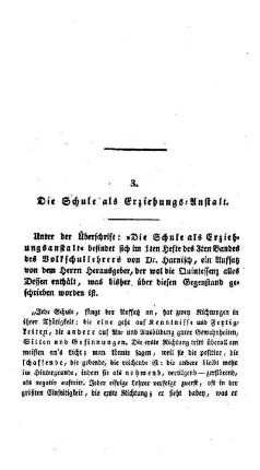 Die Schule als Erziehungs-Anstalt